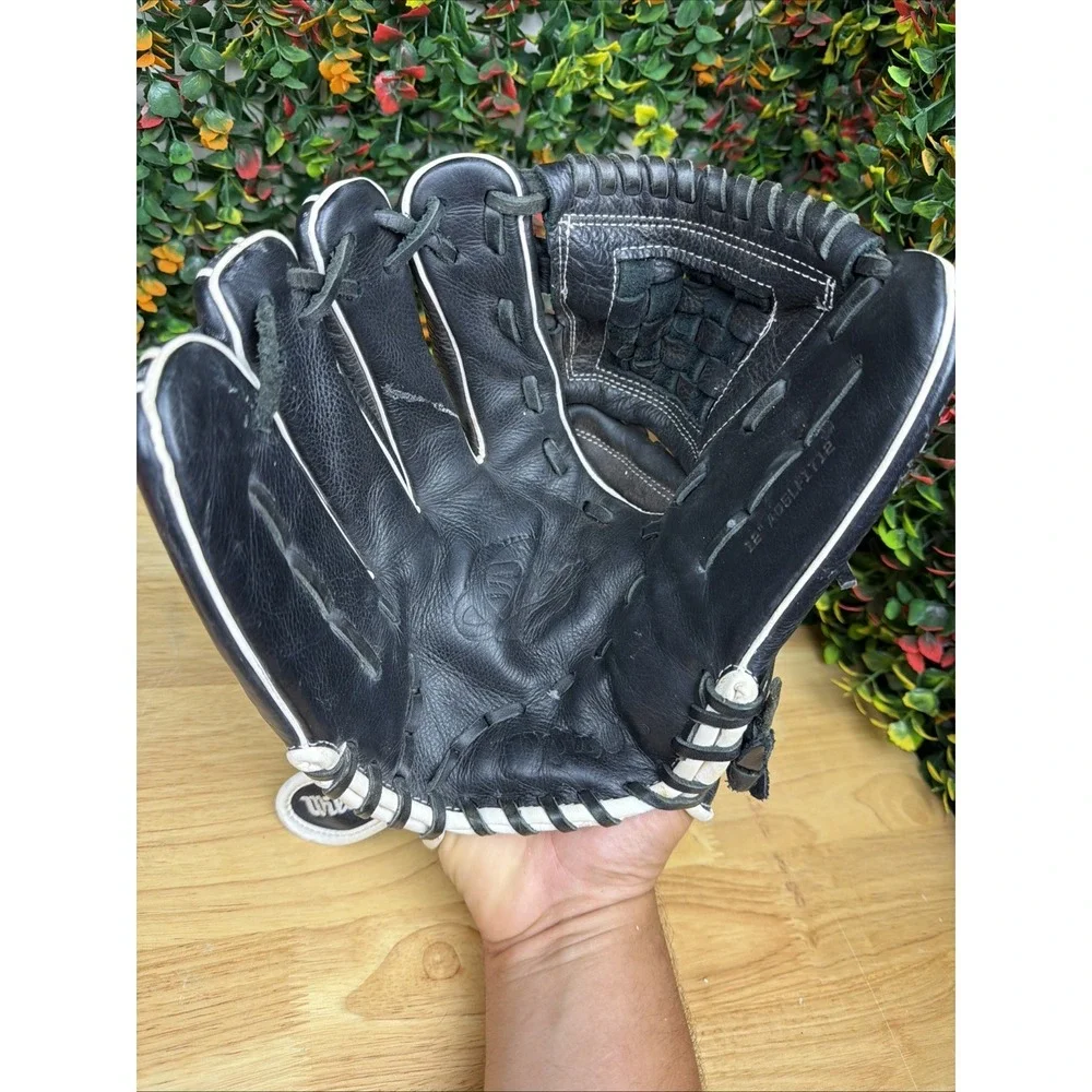 Wilson A500 Left Handed Baseball Glove -Siren-Strap-12